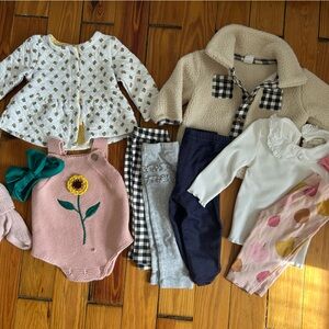 Baby girl Fall Clothing Bundle Boutique Capsule Wardrobe